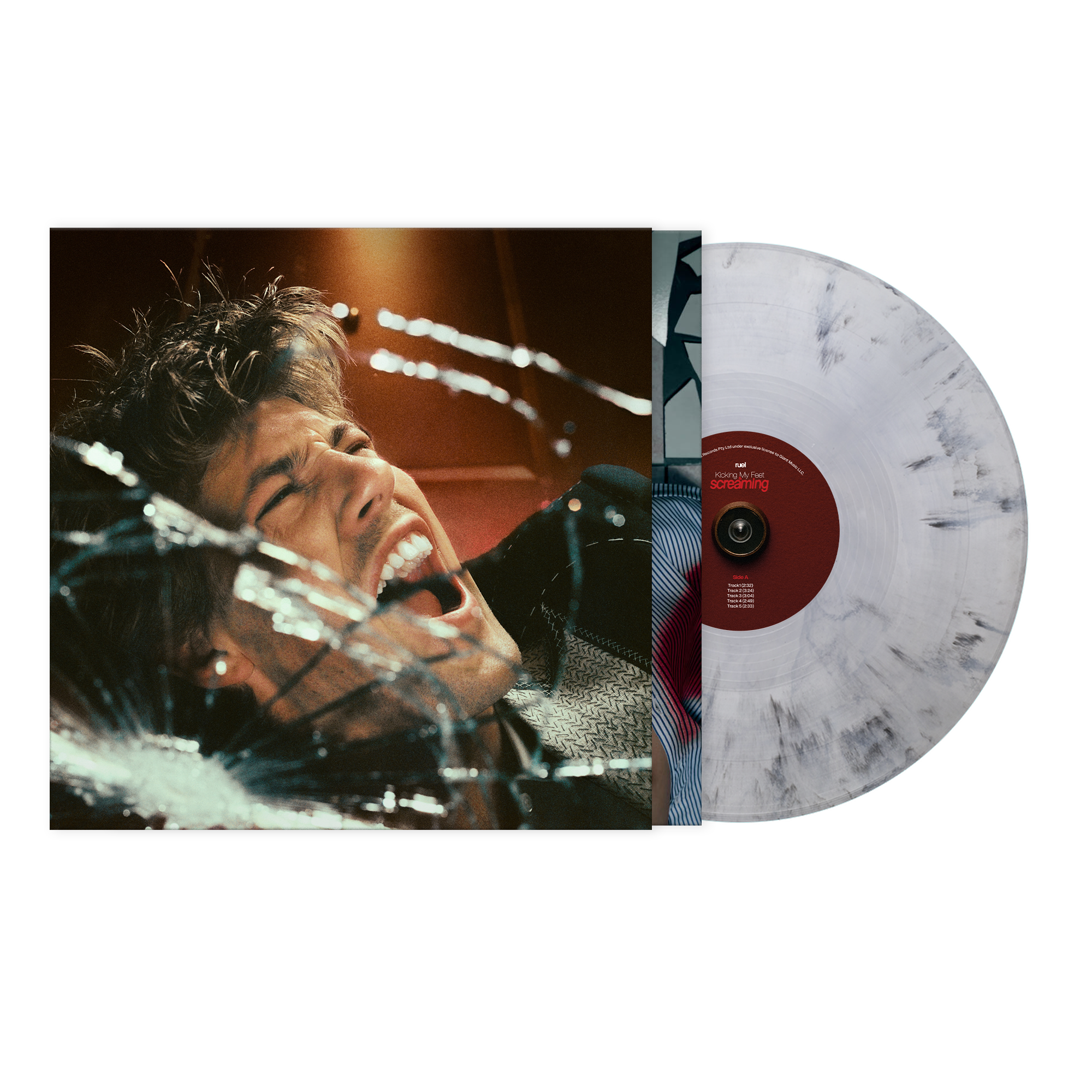 Kicking My Feet & Screaming Standard Black & White Marble Vinyl